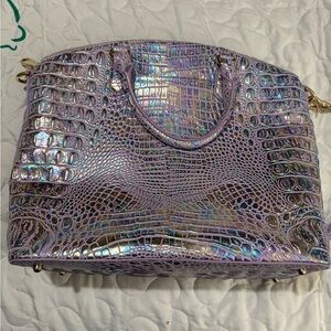 Brahmin Duxbury Holographic Purple Bag